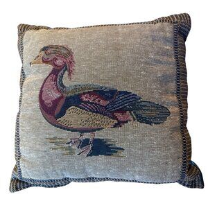 Mini Duck Fowl Pillow Brown Multicolor Small Square Tapestry 10' x 10' Decor